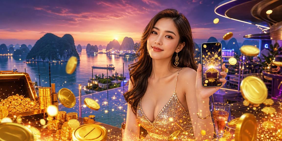 Người chơi sử dụng ứng dụng casino 507 tại vịnh Hạ Long